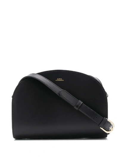 Apc Demi-lune Crossbody - A.p.c. - Leather - Forest Green In Black