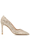 STUART WEITZMAN GLITTER STILETTO PUMPS