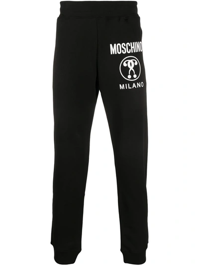 MOSCHINO DOUBLE QUESTION MARK TRACK PANTS