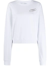 OFF-WHITE PAPER-CLIP CROPPED SWEATSHIRT
