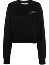 OFF-WHITE PAPER-CLIP CROPPED SWEATSHIRT