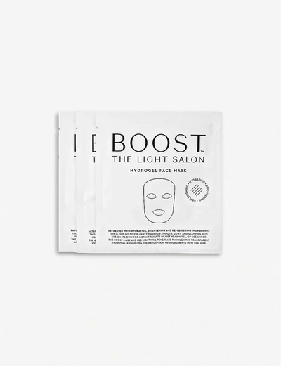 The Light Salon Boost Hydrogel Face Mask Pack Of Three In Colorless