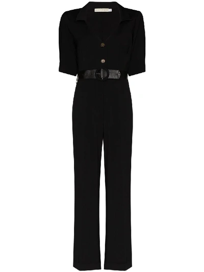 Usisi Gillian Belted Jumpsuit In Black