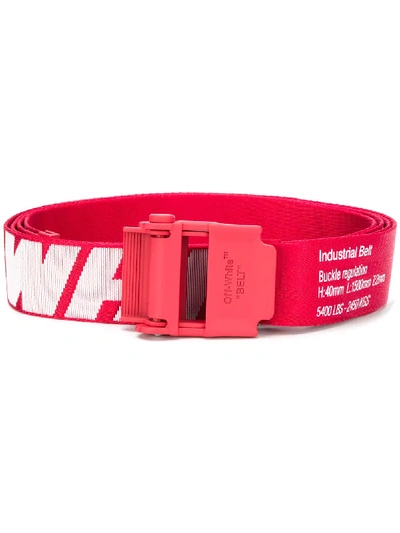 Off-white Mini 2.0 Industrial Belt In Red White