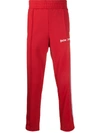 Palm Angels Side Stripe Track Pants In Red