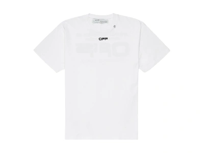Pre-owned Off-white Slim Fit Wavy Line T-shirt White/black