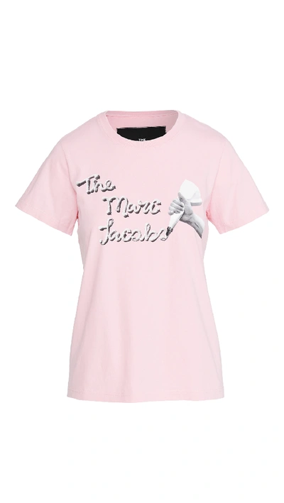 The Marc Jacobs The Logo T-shirt In Pink