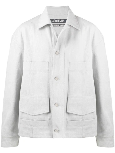 Jacquemus Marcel Shirt Jacket In Grey