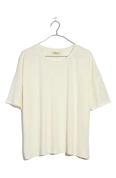 Madewell Raw Edge Hangout T-shirt In Lighthouse