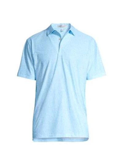 Peter Millar Moore Polo Shirt In Frost Blue