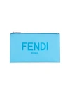 FENDI Medium Logo Leather Pouch