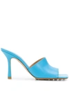 Bottega Veneta Stretch Leather Sandals In Blue