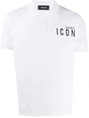 Dsquared2 Icon Polo Shirt In White