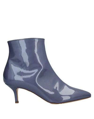 Polly Plume Ankle Boots In Purple