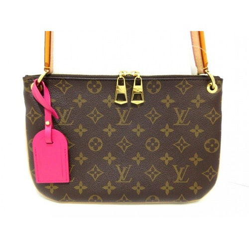 Pre-Owned Louis Vuitton Lorette Brown Cloth Handbag | ModeSens