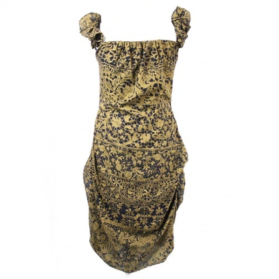 Pre-owned Vivienne Westwood Gold Silk Dress