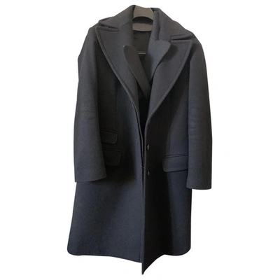 Pre-owned Neil Barrett Black Wool Coat