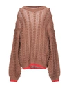 Marco De Vincenzo Sweaters In Cocoa