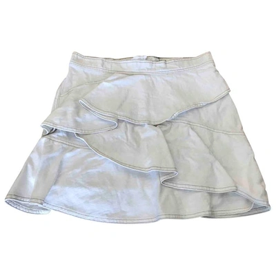 Pre-owned Isabel Marant Étoile White Denim - Jeans Skirt
