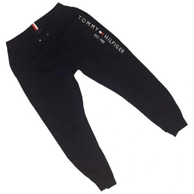 Pre-owned Tommy Hilfiger Navy Cotton Trousers