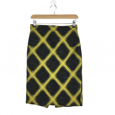 Pre-owned House Of Holland Mid-length Skirt In Yellow