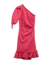 Simkhai One Shoulder Denim Dress In Pink