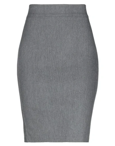 Avenue Montaigne Knee Length Skirts In Grey
