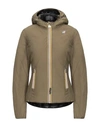 K-way Down Jacket In Military Green