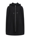 Saint Laurent Cape-style Hooded Jacket In Black