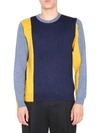 Jw Anderson Colour-block Long-sleeve Jumper In Blue