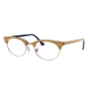 Ray Ban Rb3946v Eyeglasses In Beige Gemustert