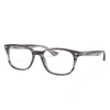 Ray Ban Rb5375 Eyeglasses In Striped Grey