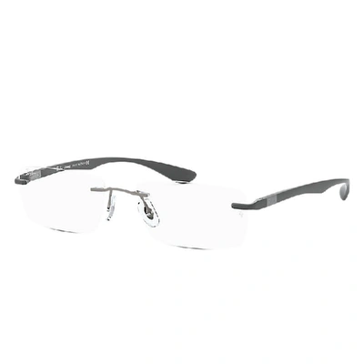 Ray Ban Rb8724 Eyeglasses Grey Frame Clear Lenses 54-17