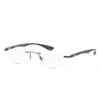 Ray Ban Rb8724 Eyeglasses Grey Frame Clear Lenses 54-17 In Grey