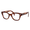 RAY BAN RB0880 OPTICS  HAVANA GESTREIFT FASSUNG KLAR GLAS 49-19