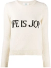 ALBERTA FERRETTI LIFE IS JOY CREWNECK JUMPER