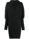 OPENING CEREMONY EMBROIDERED LOGO HOODED DRESS