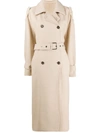 BRUNELLO CUCINELLI BELTED DOUBLE-BREASTED COAT