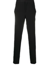 Neil Barrett Stripe Detailing Straight-leg Trousers In Black