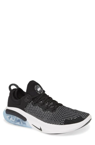 Nike Joyride Run Flyknit Running Shoe In Black/ Black/ White