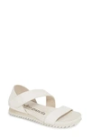 Pedro Garcia Jedda Strappy Wedge Sandal In White Cervo