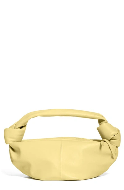 Bottega Veneta Mini Knotted-strap Leather Handbag In Sherbert