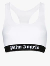 PALM ANGELS LOGO BAND SPORTS BRA,PWFA009S20FAB002020114738685
