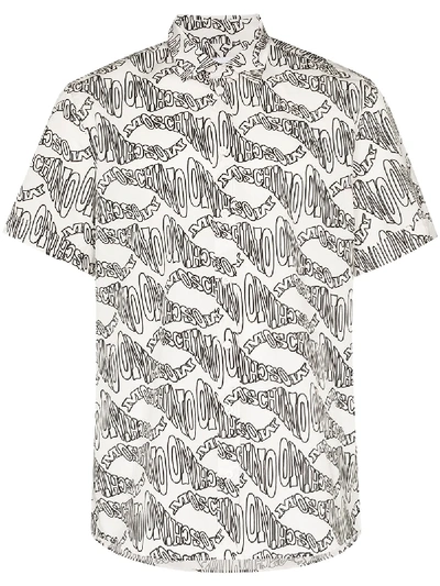 MOSCHINO GRAPHIC LOGO SHORT SLEEVE SHIRT 