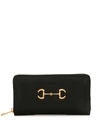 GUCCI HORSEBIT-EMBELLISHED CONTINENTAL WALLET