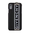 GIVENCHY LEATHER LOGO STRAP IPHONE X CASE,15350062