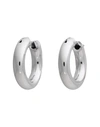 NOVE25 NOVE25 ROUND SECTION 5 MM HOOP WOMAN EARRINGS SILVER SIZE - 925/1000 SILVER,50244008SO 1