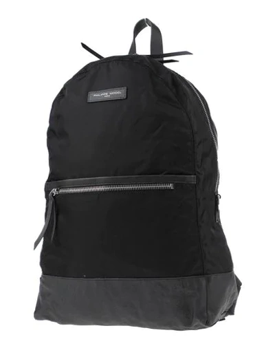 Philippe Model Backpacks In Black