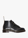 DR. MARTENS' BLACK CHURCH LEATHER BOOTS,1605400115370189