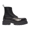 Balenciaga Strike Lace-up Boots In Black